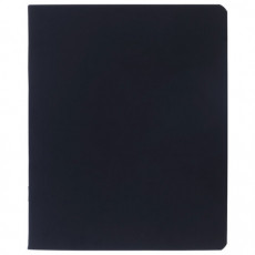 Тетрадь А5 96л. HATBER скоба, клетка, Soft-touch ламинация, SoloMatte_Черный бархат,, 96Т5лВ1