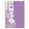 Тетрадь обложка пластик, А5 80 л., гребень мягкий, вырубка для ручки, клетка, BRAUBERG, сиреневый, 405379 Тетрадь обложка пластик, А5 80 л., гребень мягкий, вырубка для ручки, клетка, BRAUBERG, сиреневый, 405379