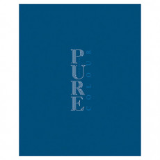 Тетрадь А5 96л. HATBER-ECO скоба, офсет №2 ЭКОНОМ, клетка, обложка картон,PUREcolour_Голубика 092123, 96Т5C1_34813