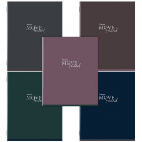 Тетрадь А5 96 л. STAFF College, скоба, клетка, офсет №2 ЭКОНОМ, обложка картон, МОНОКОЛОР, 405631