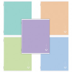 Тетрадь А5 96 л. STAFF College, скоба, клетка, офсет №2 ЭКОНОМ, обложка картон, ПАСТЕЛЬНАЯ, 405630