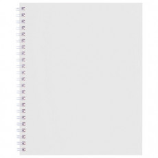 Тетрадь А5 96л. HATBER гребень, клетка, Soft-touch ламинация, SoloMatte_Арктический б, 96Т5лВ1гр