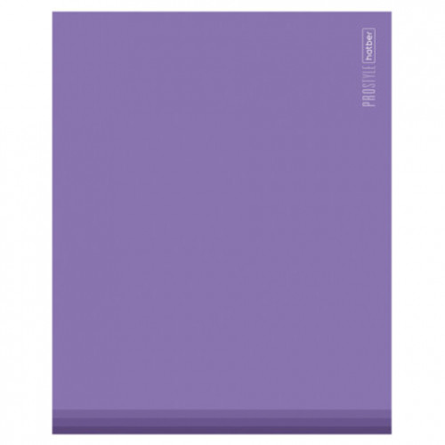 Тетрадь обложка пластик, А5, 96 л., скоба, клетка, HATBER, PROстиль (микс в спайке), 090232, 96Т5В1пл