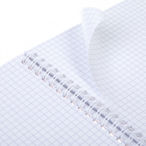 Тетрадь А5 96л. HATBER гребень, клетка, Soft-touch ламинация, SoloMatte_Сапфир, 09287, 96Т5лВ1гр