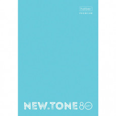 Тетрадь А4 80 л. HATBER Premium скоба, клетка, глянцевая ламинация, NEWtone PASTEL Незабудка, 80Т4лA1_05025