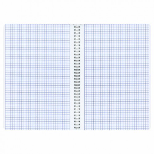 Тетрадь А4, 96 л., BRAUBERG, скоба, клетка, глянцевый лак, Pastel, (микс в спайке), 405323