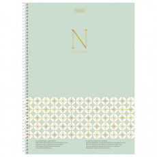 Тетрадь А4 160л. HATBER спираль, клетка, обложка твердая, глянцевая, 4 разделителя,Гр, 160Ттр4В1сп_355