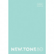 Тетрадь А4 80 л. HATBER Premium скоба, клетка, глянц. ламинация, NEWtone PASTEL Мята, 80Т4лA1_05039