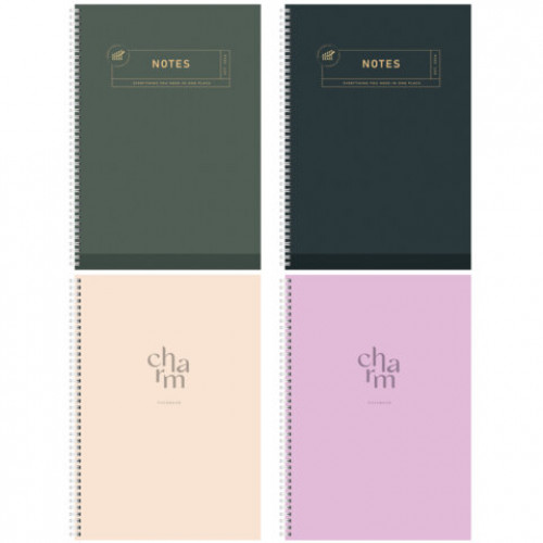 Тетрадь А4 96 л. STAFF College гребень, клетка, офсет №2 ЭКОНОМ, обложка картон, ОДНОТОННАЯ, 405618