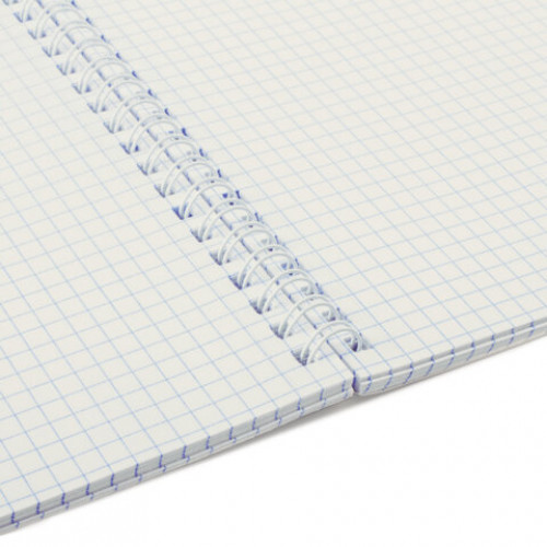 Тетрадь А4 96 л. STAFF College гребень, клетка, офсет №2 ЭКОНОМ, обложка картон, ОДНОТОННАЯ, 405618