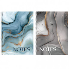 Тетрадь А4, 120 л., BRAUBERG, гребень, клетка, глянцевый лак, Мрамор, 405641 Тетрадь А4, 120 л., BRAUBERG, гребень, клетка, глянцевый лак, Мрамор, 405641