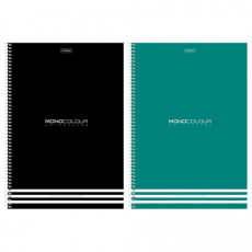 Тетрадь А4 96л. HATBER спираль, клетка, матовая ламинация, тиснение, MONOCOLOUR (микс, 96Т4лтВ1сп