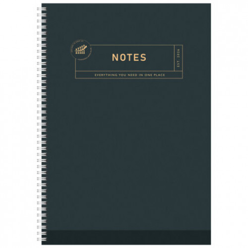 Тетрадь А4 96 л. STAFF College гребень, клетка, офсет №2 ЭКОНОМ, обложка картон, ОДНОТОННАЯ, 405618