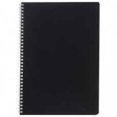 Тетрадь А4 96л. HATBER гребень, клетка, Soft-touch ламинация, SoloMatte_Черный бархат, 96Т4лВ1гр Тетрадь А4 96л. HATBER гребень, клетка, Soft-touch ламинация, SoloMatte_Черный бархат, 96Т4лВ1гр