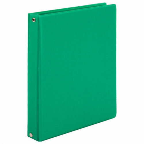 Тетрадь на кольцах А5 180х220 мм, 80 л., обложка ПВХ, клетка, BRAUBERG, зеленый, 403910