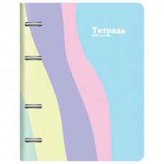 Тетрадь на кольцах А5 160х212мм, 120л, картон, матовая ламинация, клетка, BRAUBERG PASTEL, 405197