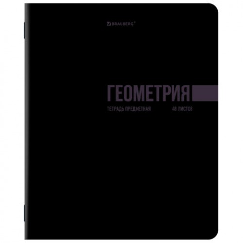 Тетради предметные, КОМПЛЕКТ 12 ПРЕДМЕТОВ, 48 л., обложка картон, BRAUBERG КЛАССИКА BLACK, 405162