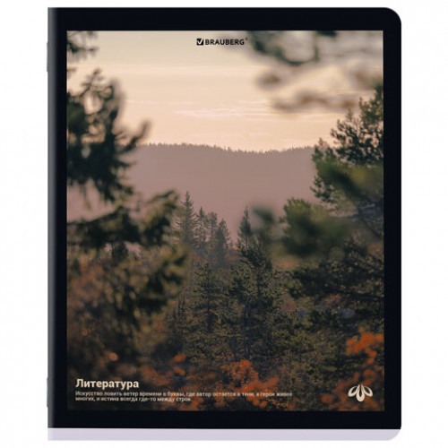 Тетради предметные, КОМПЛЕКТ 12 ПРЕДМЕТОВ, 48 л., матовая ламинация, BRAUBERG, ПРИРОДА, 405606