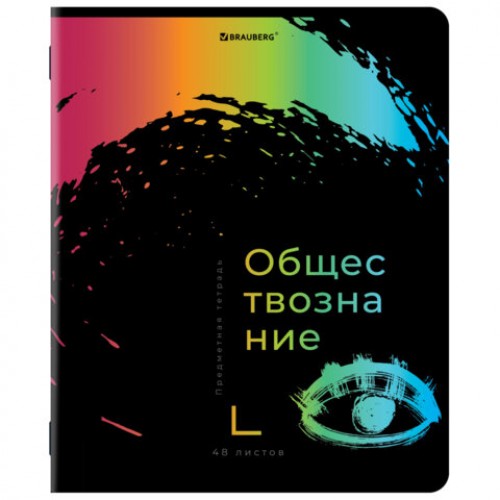 Тетради предметные, КОМПЛЕКТ 12 ПРЕДМЕТОВ, BRIGHT COLOURS, 48 л., матовая ламинация, лак, BRAUBERG, 404838