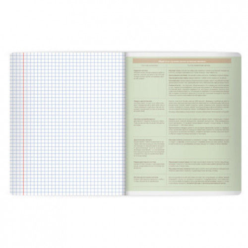 РЕЗЕРВ Тетрадь предметная MonoPastel 48л, пластиковая обложка, БИОЛОГИЯ, клетка, подсказ, BRAUBERG, 405504