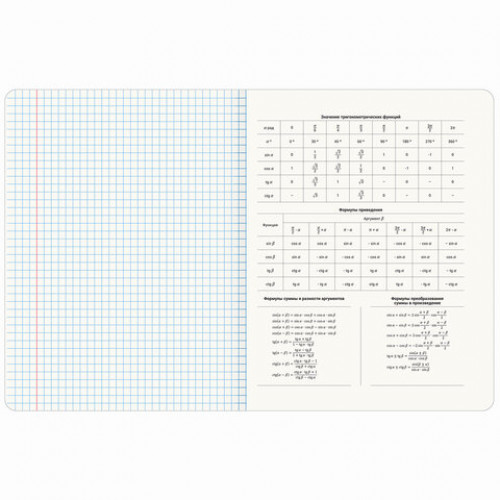 Тетрадь предметная GRADIENT 48 л., матовая ламинация, лак, АЛГЕБРА, клетка, BRAUBERG, 404285