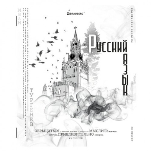 Тетради предметные, КОМПЛЕКТ 12 ПРЕДМЕТОВ, BLACK&WHITE, 48 л., матовая ламинация, BRAUBERG, 404835