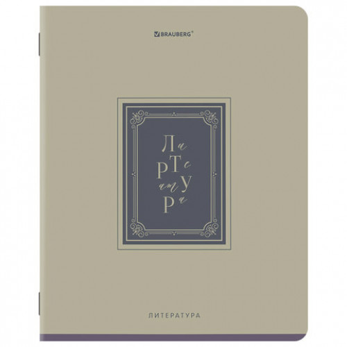 Тетради предметные, КОМПЛЕКТ 12 ПРЕДМЕТОВ, 48л, рельефный картон, BRAUBERG, ВИНТАЖ, 405603