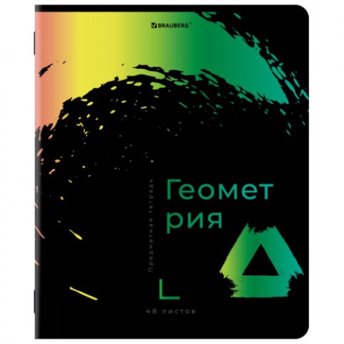 Тетради предметные, КОМПЛЕКТ 12 ПРЕДМЕТОВ, BRIGHT COLOURS, 48 л., матовая ламинация, лак, BRAUBERG, 404838