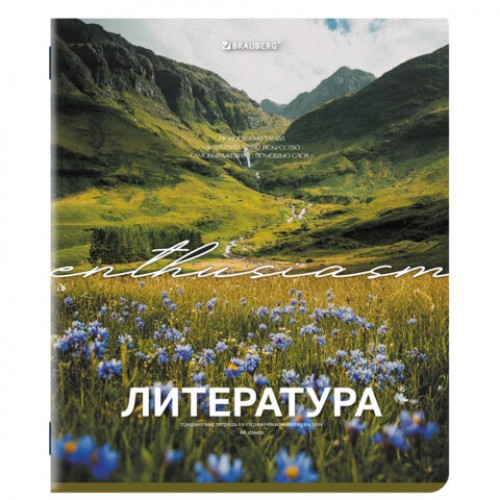 Тетради предметные, КОМПЛЕКТ 13 ПРЕДМЕТОВ, 48 л., обложка картон, BRAUBERG КЛАССИКА ПРИРОДА, 405165