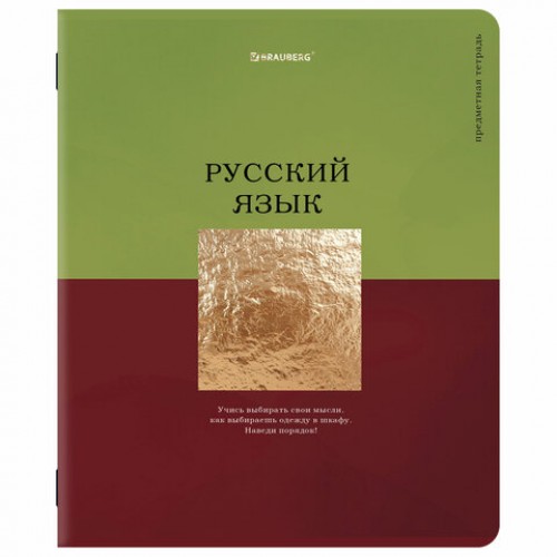 Тетради предметные, КОМПЛЕКТ 12 ПРЕДМЕТОВ, 48 л., матовая ламинация, фольга, BRAUBERG GOLDY, 405178
