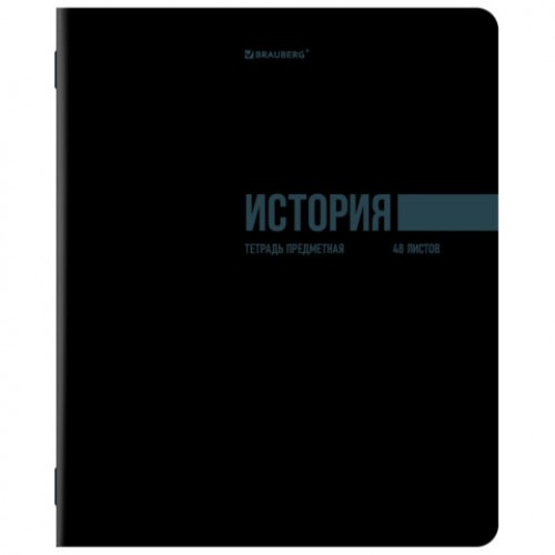 Тетради предметные, КОМПЛЕКТ 12 ПРЕДМЕТОВ, 48 л., обложка картон, BRAUBERG КЛАССИКА BLACK, 405162