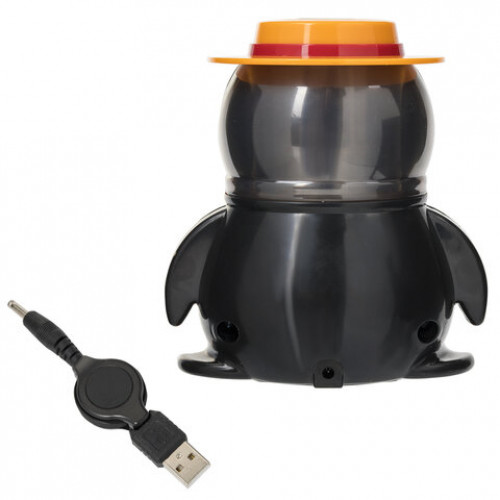 Точилка электрическая BRAUBERG Пингвин, питание от USB/4 батареек АА, 223569