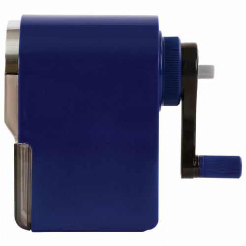 Точилка механическая BRAUBERG ORIGINAL, для чернографитных и цветных карандашей, крепление к столу, корпус синий, 228480