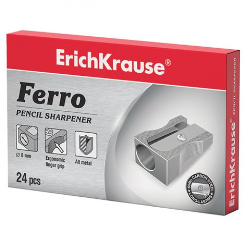 Точилка ERICH KRAUSE Ferro, металлическая клиновидная, 7074