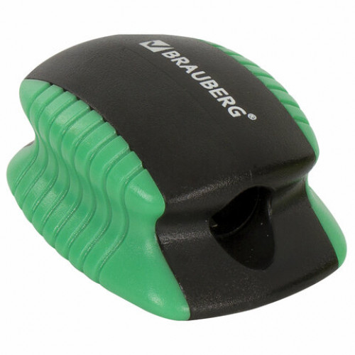 Точилка BRAUBERG ULTRA COLOR, пластиковая, корпус ассорти, 228466