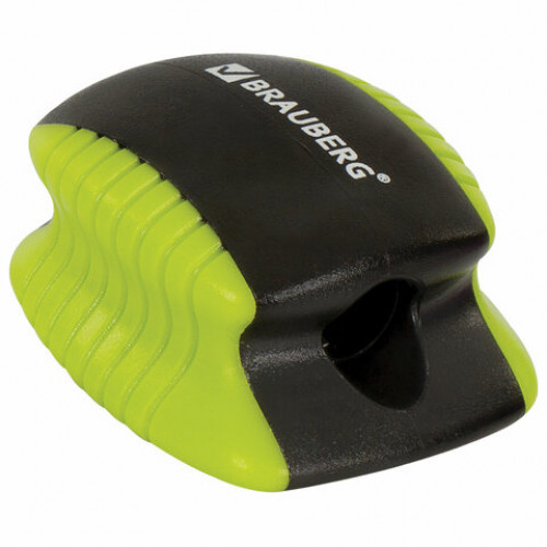 Точилка BRAUBERG ULTRA COLOR, пластиковая, корпус ассорти, 228466