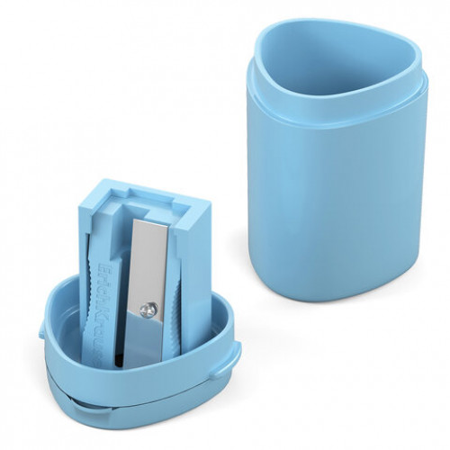 Точилка ERICH KRAUSE ClickUp Mini Pastel, с контейнером, пластиковая, корпус ассорти, 60064