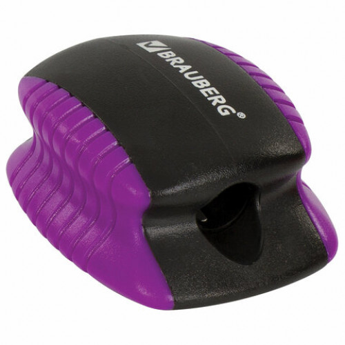Точилка BRAUBERG ULTRA COLOR, пластиковая, корпус ассорти, 228466