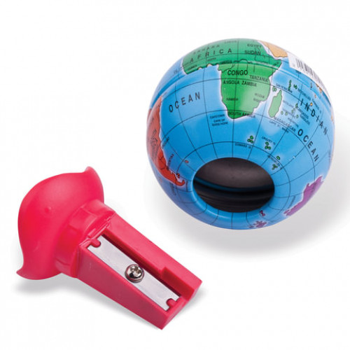 Точилка MAPED (Франция) Globe, металлический контейнер, в форме глобуса, 051111