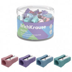 Точилка ERICH KRAUSE EasySharp Pastel, клиновидная, корпус ассорти, 63782