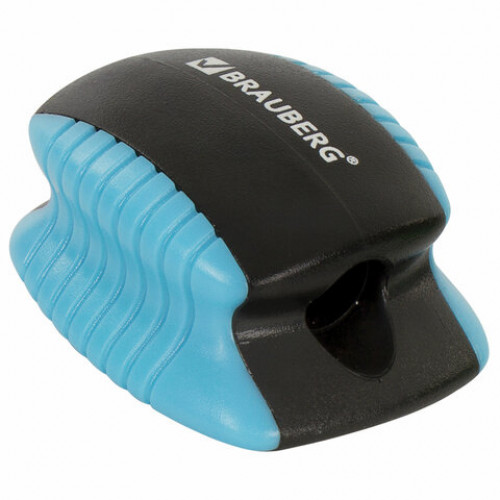 Точилка BRAUBERG ULTRA COLOR, пластиковая, корпус ассорти, 228466