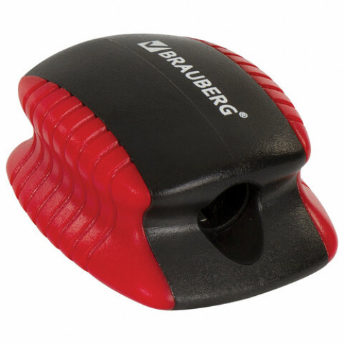 Точилка BRAUBERG ULTRA COLOR, пластиковая, корпус ассорти, 228466
