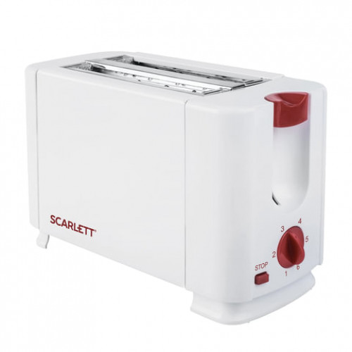 Тостер SCARLETT SC-TM11013, 700 Вт, 2 тоста, 6 режимов, сталь, белый, SC - TM11013