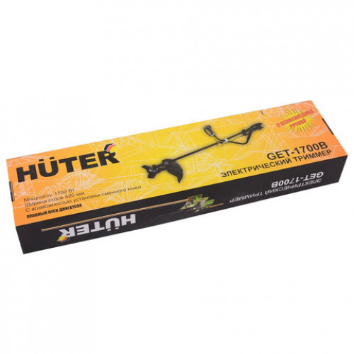 Триммер электрический HUTER GET-1700B, 1700 Вт, 8000 об/мин, ширина скашивания 42 см, 70/1/8