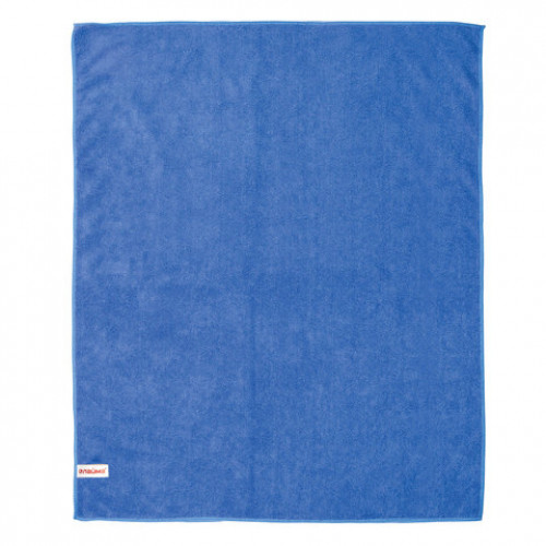 Тряпка для мытья пола из микрофибры, СУПЕР ПЛОТНАЯ, 70х80 см, синяя, LAIMA, 601250