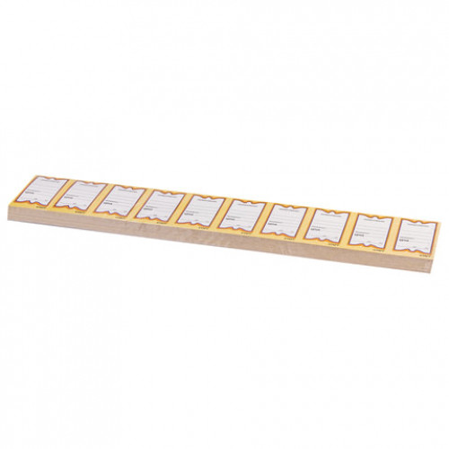 Ценники картонные Бабочка 10, 36х56 мм, комплект 500 шт., STAFF, 128678