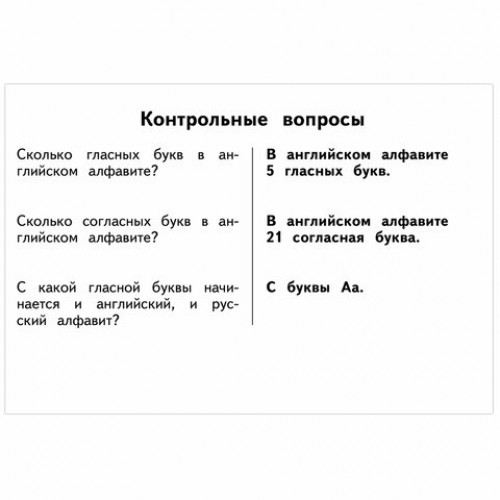 Таблицы по английскому языку для начальной школы, Узорова О.В., 722656