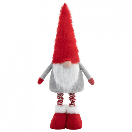 Украшение новогоднее интерьерное 70 см Гном Ворчун, телескопические ножки, полиэстер, ЗОЛОТАЯ СКАЗКА, 592522