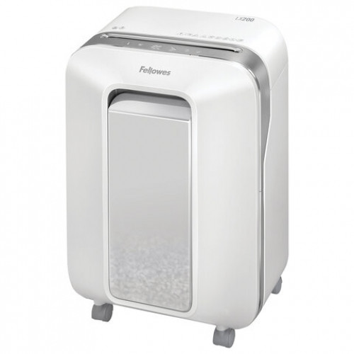Уничтожитель (шредер) FELLOWES LX201, 5 уровень секретности, 2x12 мм, 12 листов, 22 л, белый, FS-50501