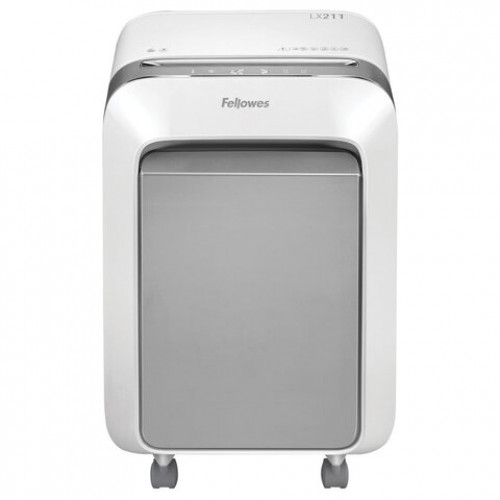 Уничтожитель (шредер) FELLOWES LX211, 5 уровень секретности, 2x12 мм, 15 листов, 23 л, белый, FS-50503